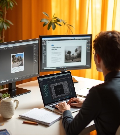 a person is sitting in classroom learning digital marketing